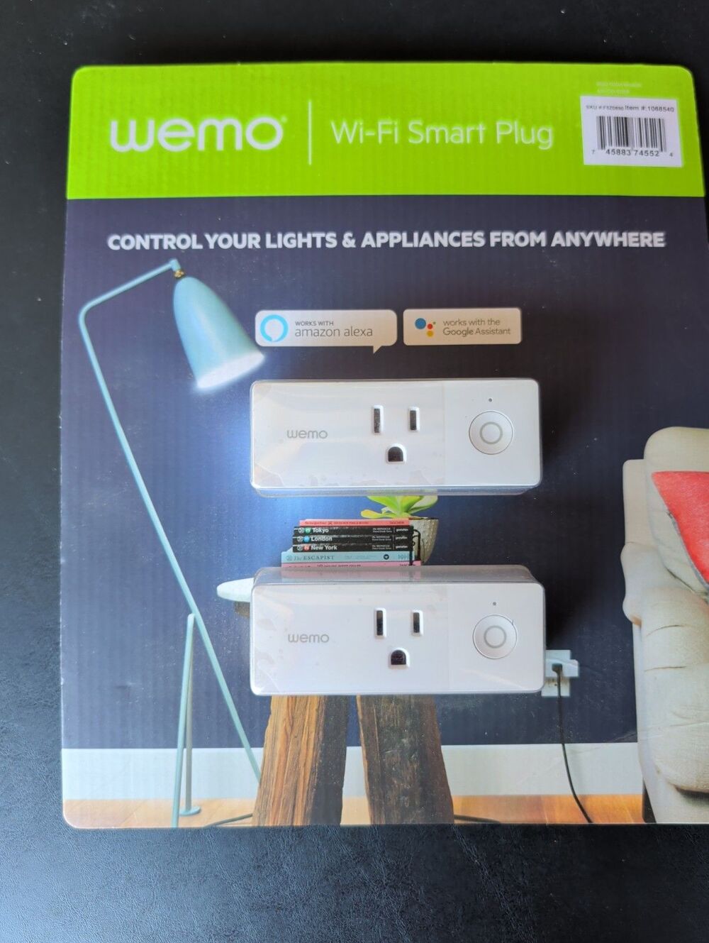 Wemo Smart Plug 2-pack WI-FI Work w/Alexa Google Assistant  Nest + NEW Sealed